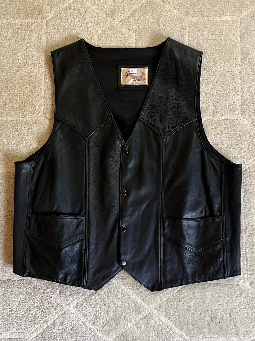 Vintage Genuine Leather Vest